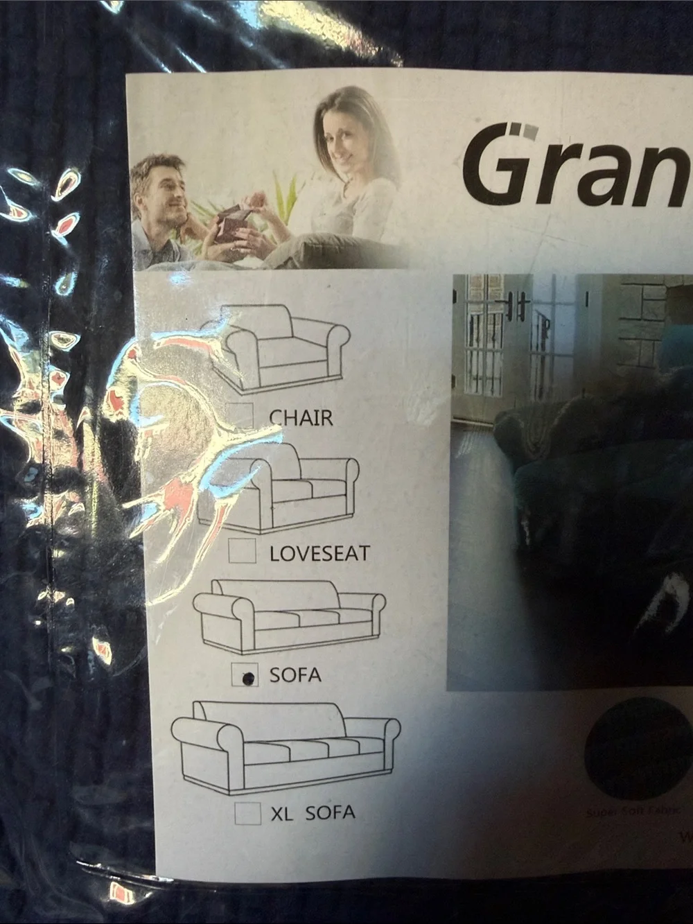 Blue Sofa Protector Cover